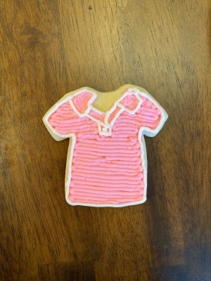 Mean Girls party buttercream iced sugar cookies