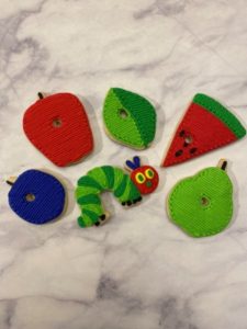 A Very Hungry Caterpillar cookies