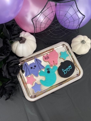 Pastel Halloween Sugar Cookies