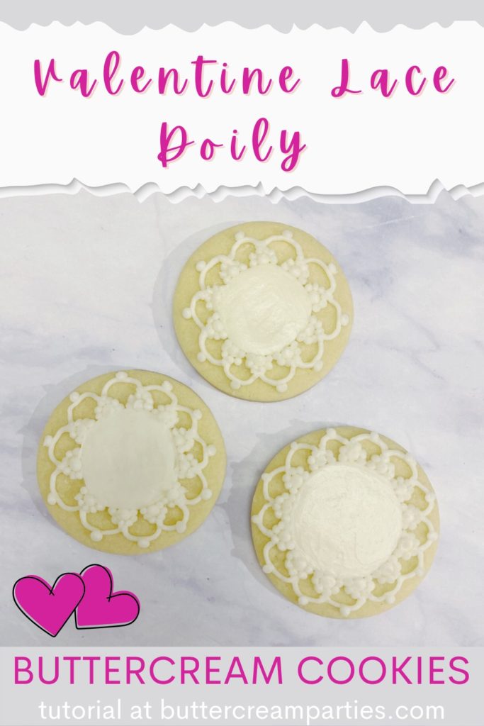 Easy Buttercream Doily Cookies