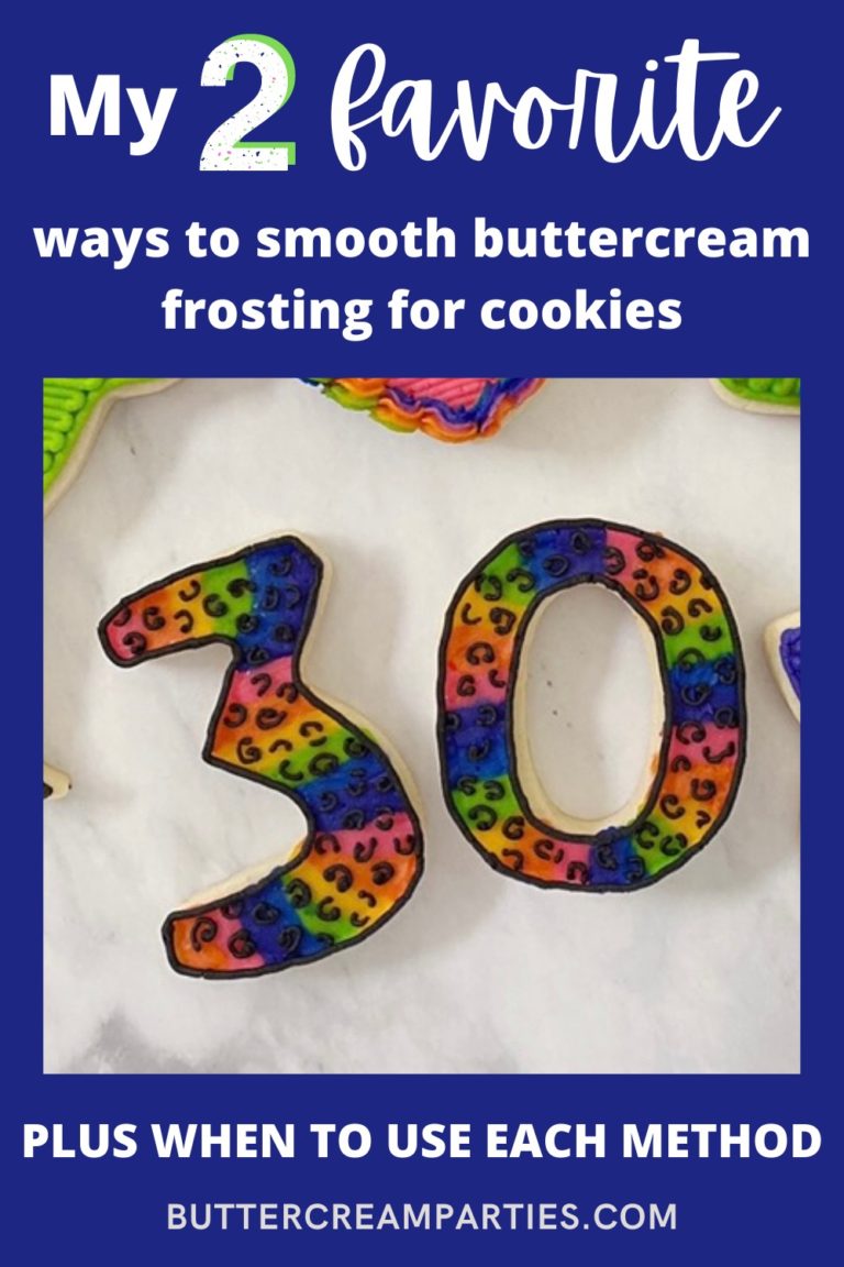2 Easy Ways for How to Smooth Buttercream for Cookies
