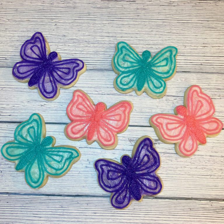 Butterfly Decorated Sugar Cookies for a Fun Garden Party