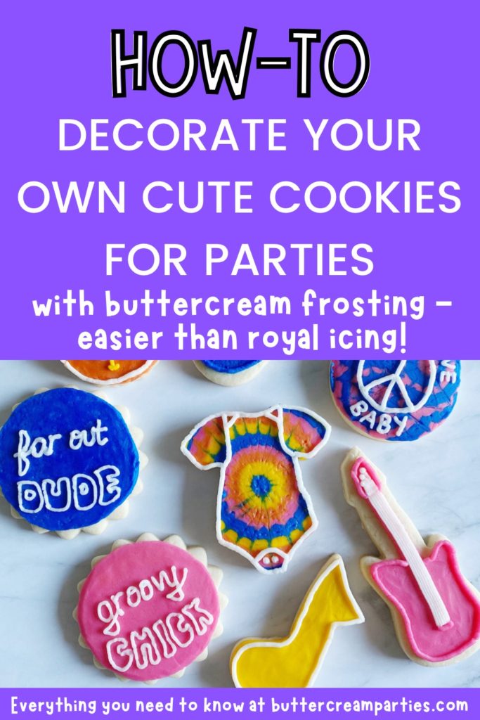 how to decorate buttercream cookies