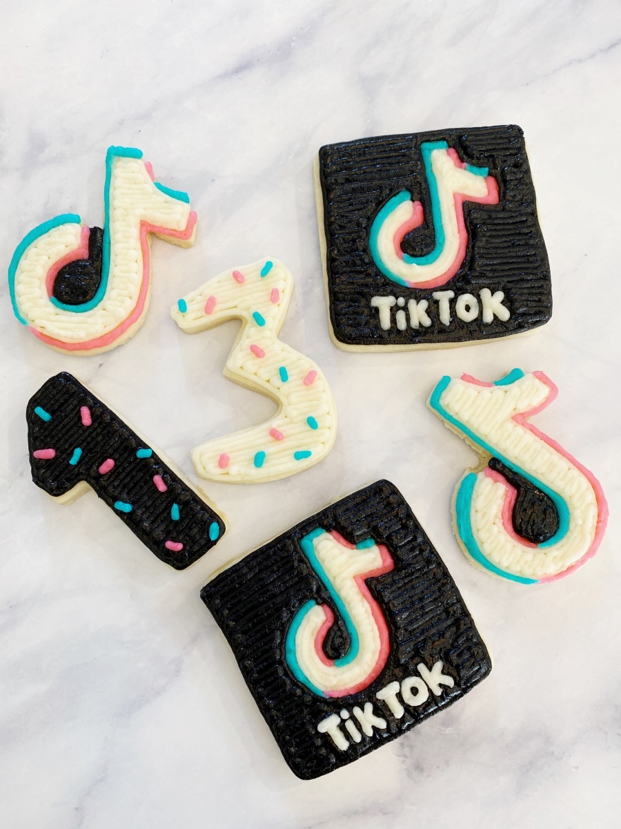 TikTok Birthday Party Cookies