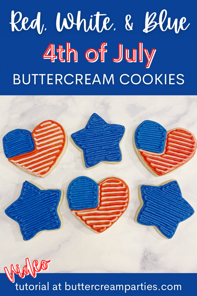 red white and blue cookies