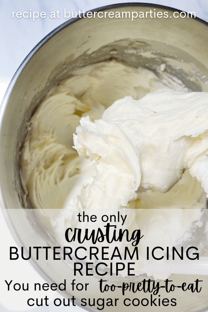 crusting buttercream icing for sugar cookies recipe