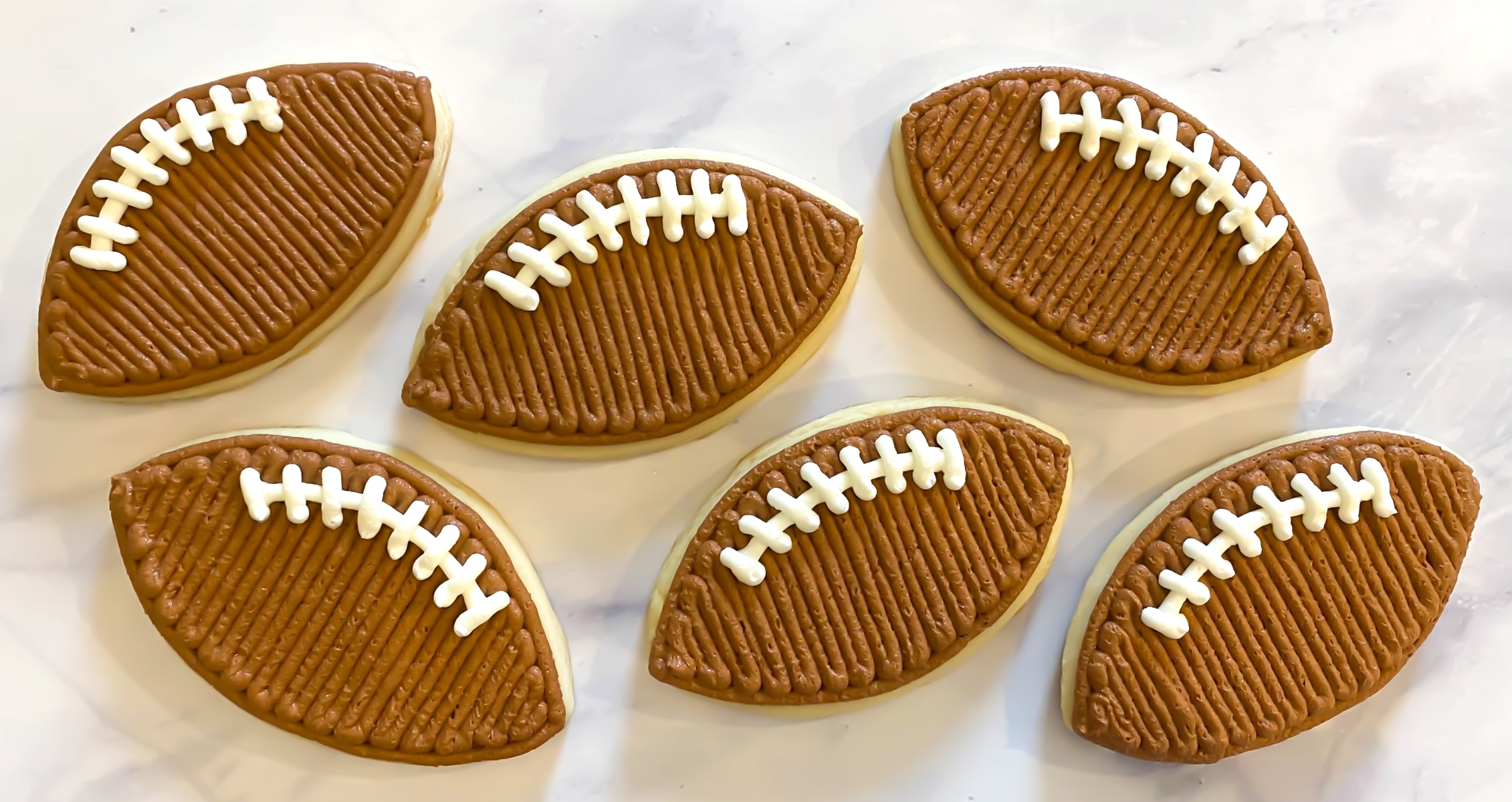 How to Decorate Football Sugar Cookies