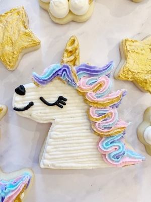 how to make unicorn cookies with buttercream frosting