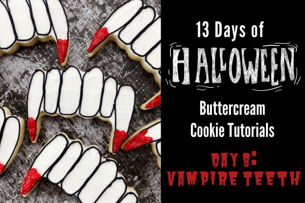 how to decorate vampire fang cookies