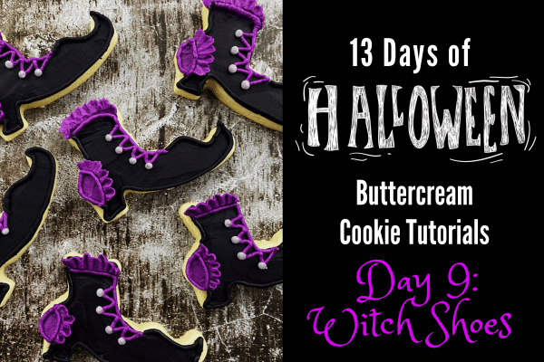 how to make witch boot cookies for Halloween