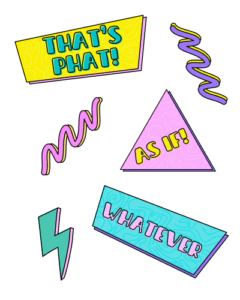 90s party free printables for 90s party decorations 90s catchphrases