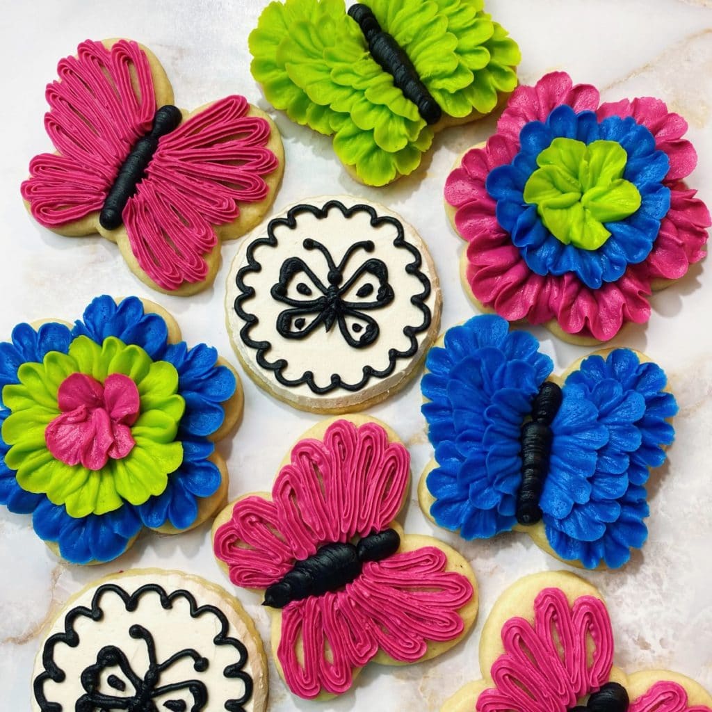 Fun & Colorful Butterfly Cookies For An Encanto Birthday