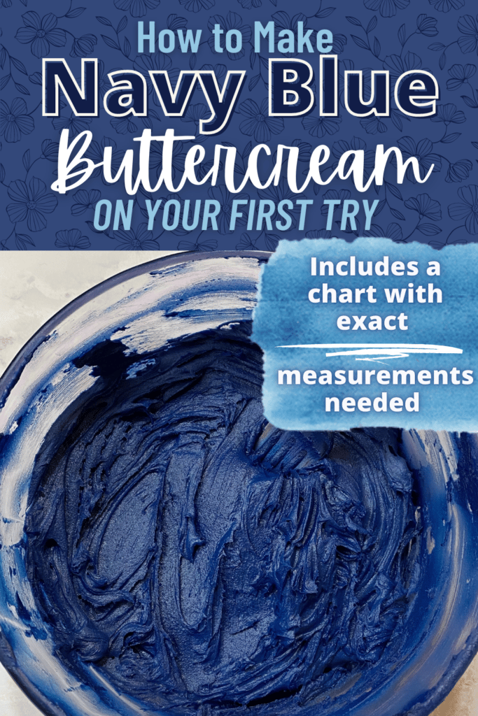 How to Make Navy Blue Buttercream on Your First Try