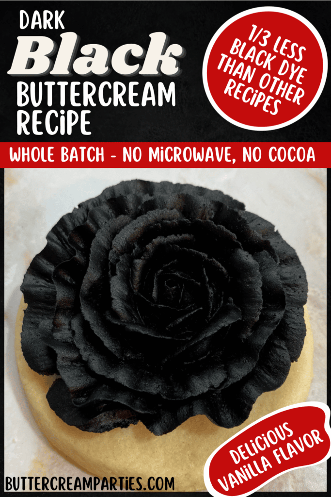 How to Make Black Buttercream Without Black Cocoa Powder No Microwave Method