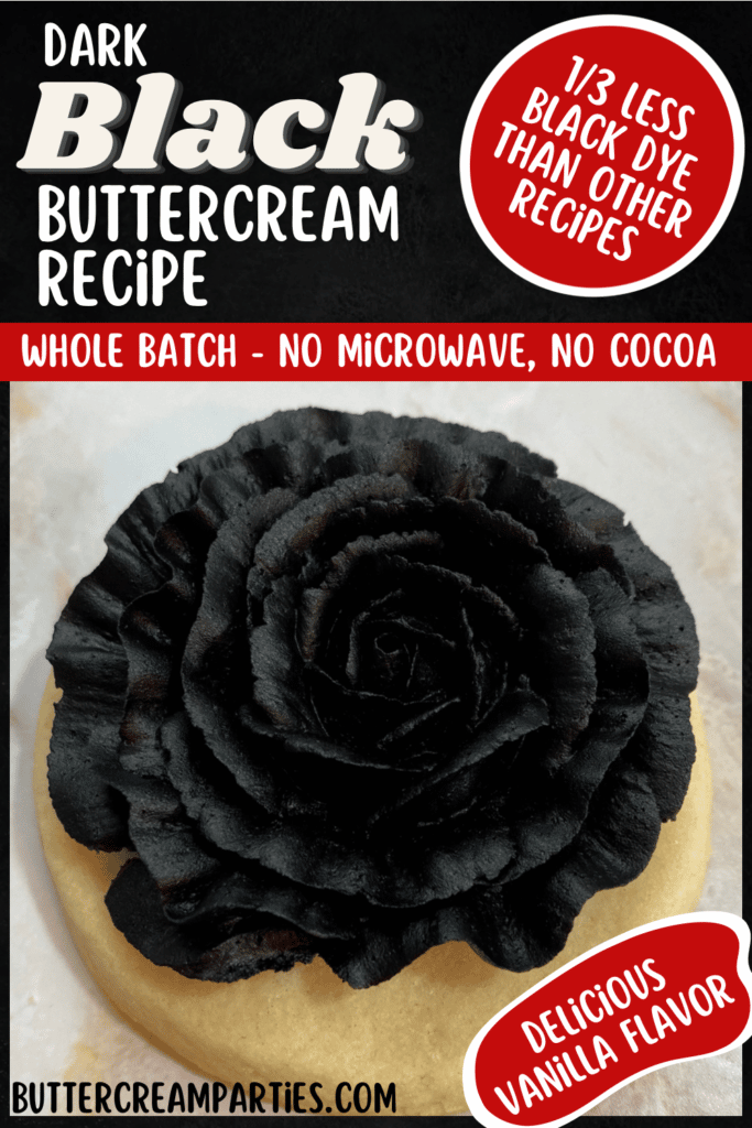 EASY Dye-Free Black Buttercream Recipe - Sugar & Sparrow