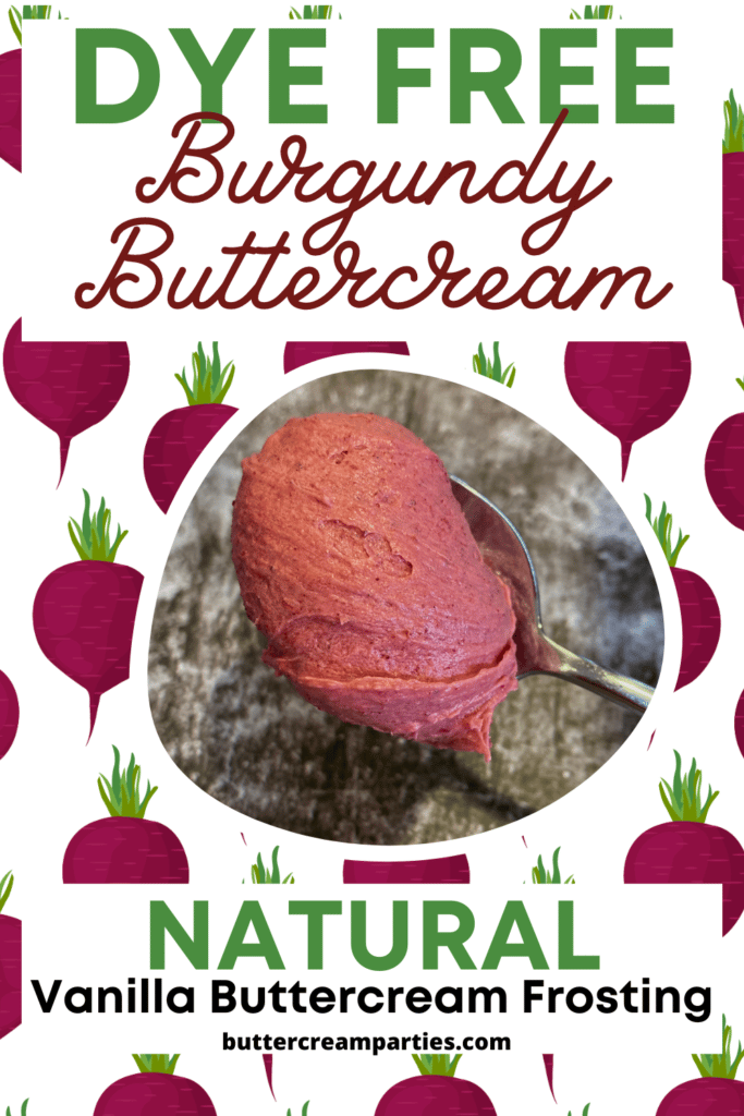 Dye Free Frosting How to Make Burgundy Buttercream