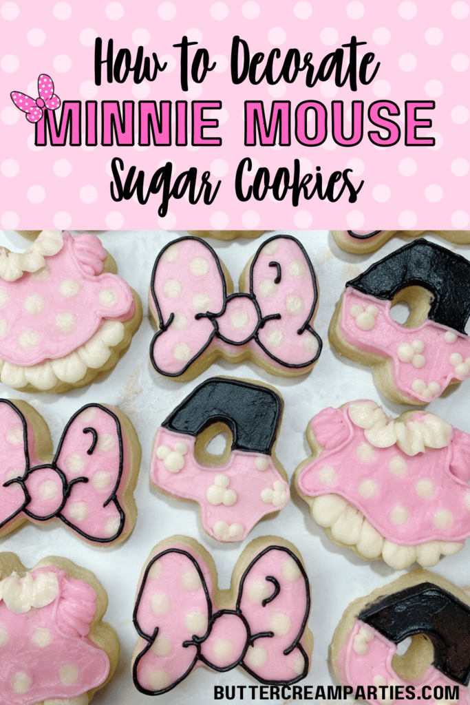 How to Decorate Pink Minnie Mouse Cookies