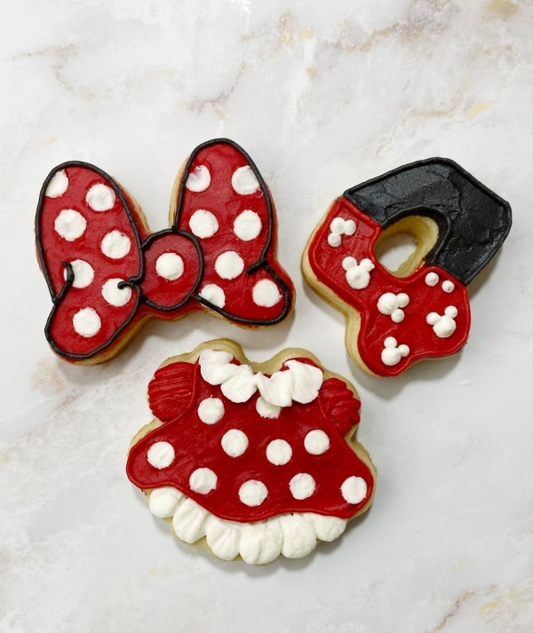 Red Minnie Mouse Cookies