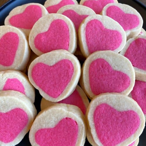 slice and bake Valentine cookies
