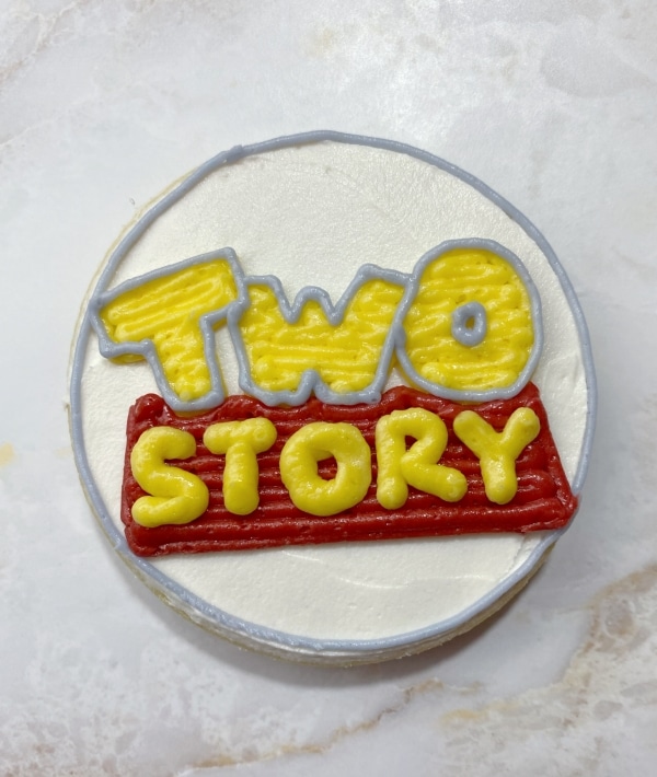 Two Story Birthday Theme toy story cookies