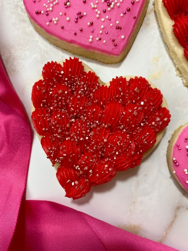 Valentine sugar cookies with sprinkles recipe