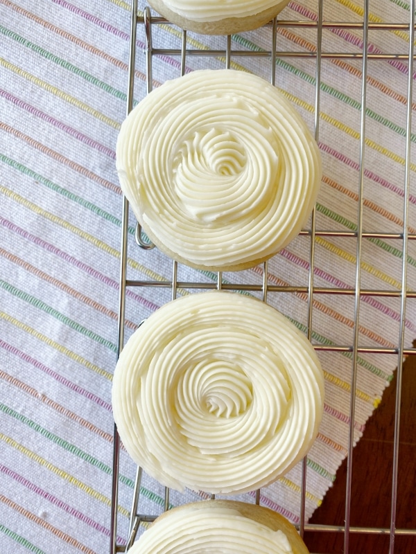 Almond Buttercream Frosting Cookies