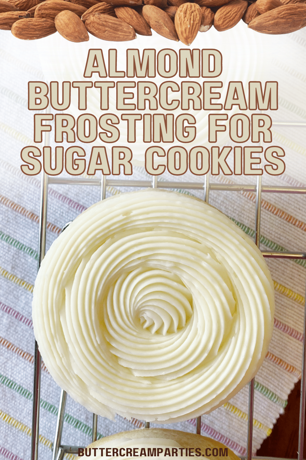 Almond Buttercream Frosting Recipe for Sugar Cookies