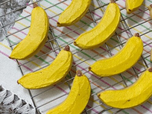 Banana Decorated Sugar Cookies