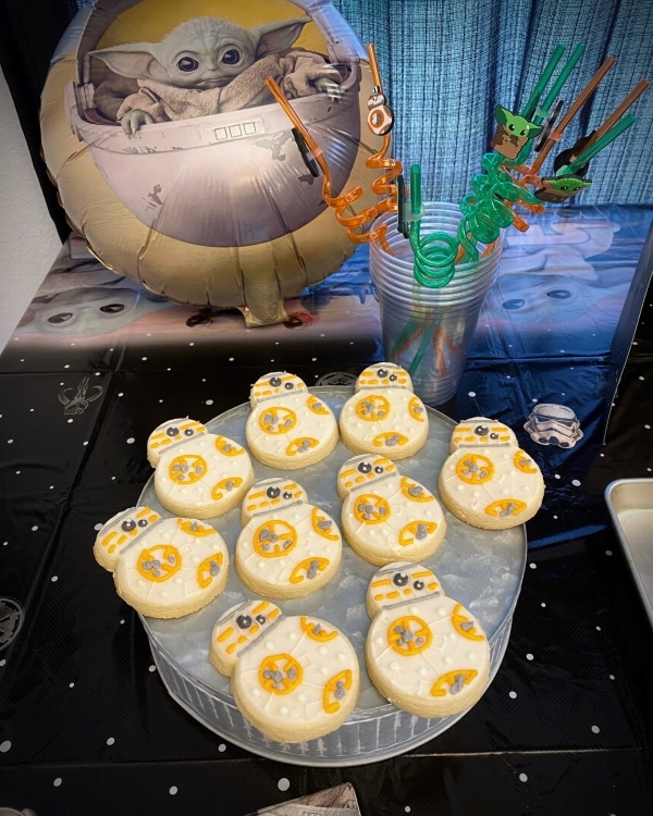 bb8 cookies for a bb8 birthday