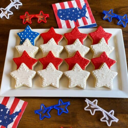 4th of July Cookie Platter American flag sugar Cookies