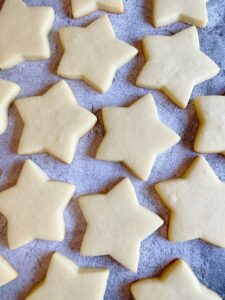 cut out almond sugar cookies