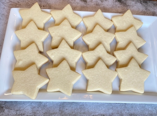 Star cookies in flag