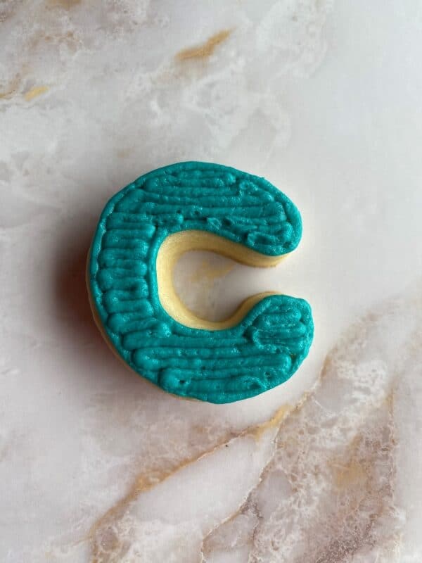 c shaped sugar cookie
