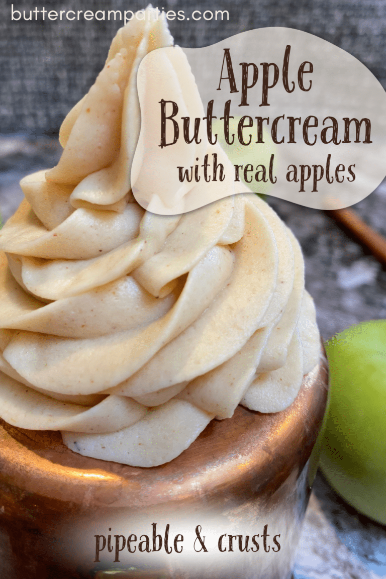The Best Crusting Apple Buttercream with Real Apples for Cookie Decorating