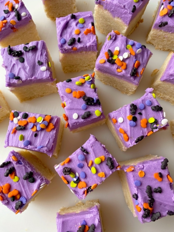 Halloween Sugar Cookie Bars with Buttercream