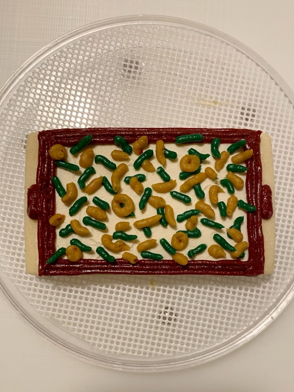 green bean casserole cookies thanksgiving holiday cookies