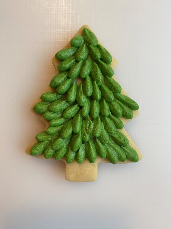 Anthropologie Christmas tree sugar cookies