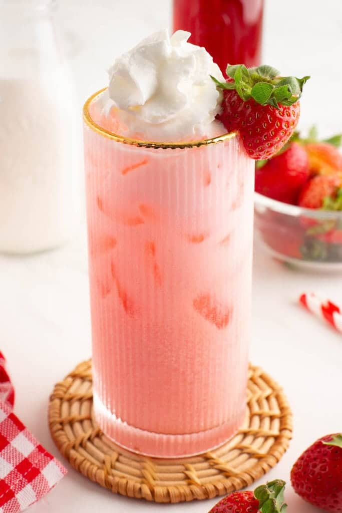 strawberry cream soda berry first birthday party drink ideas