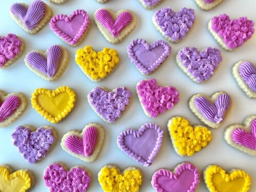 egg free valentines day cookies