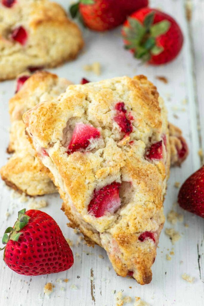 strawberry scones