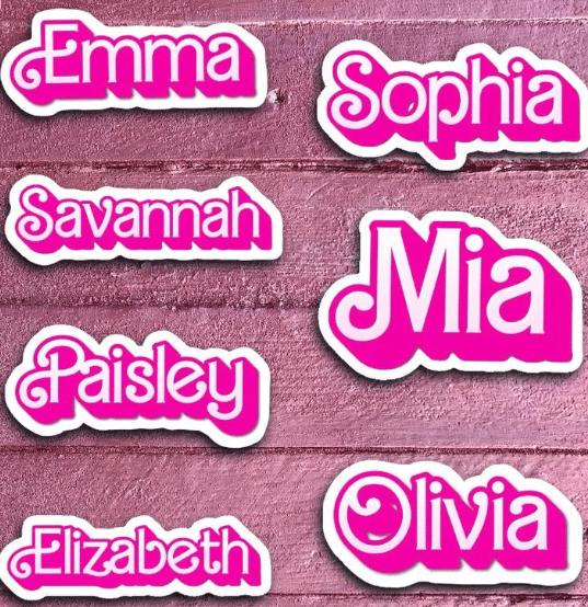 Barbie party favors stickers
