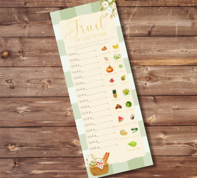 locally grown baby shower games
