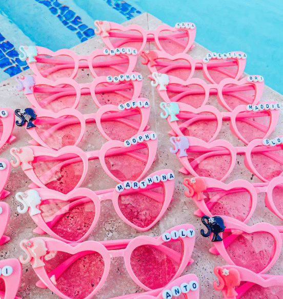 barbie party favors for a barbie pool party