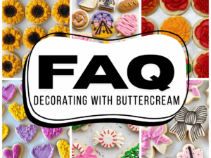 faq about decorating cookies with buttercream frosting