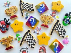 decorated sugar cookies mario cookies mario kart 64