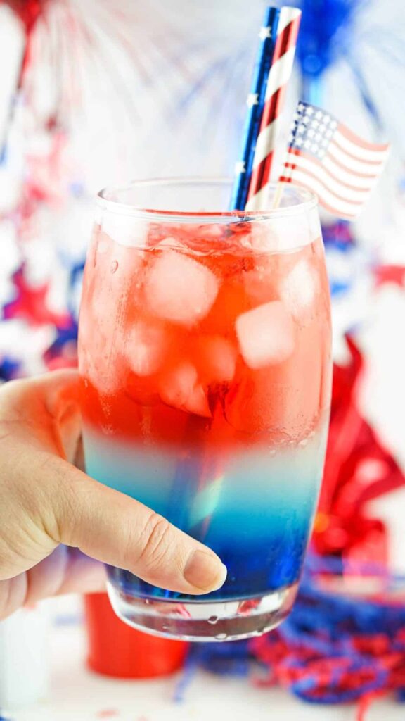 red white and blue cocktail