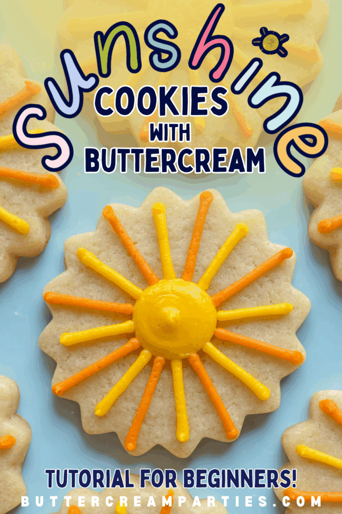 sun sugar cookie tutorial