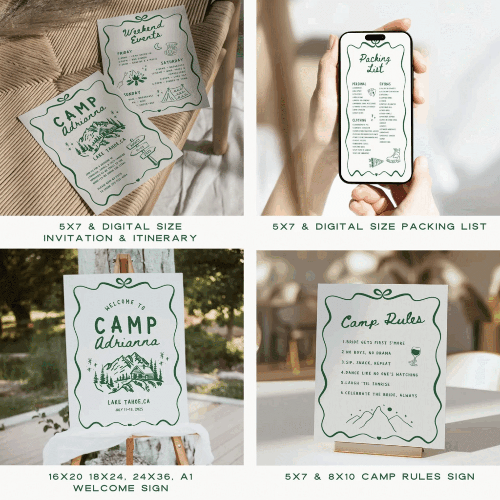 parent trap bachelorette party invitation