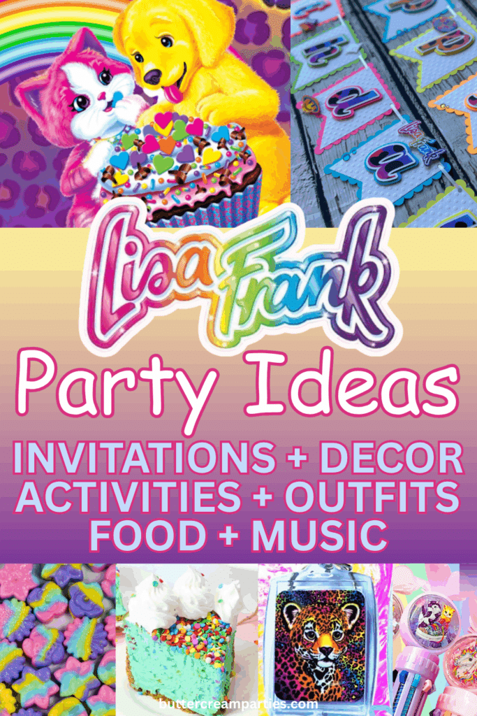 lisa frank party ideas girl birthday theme