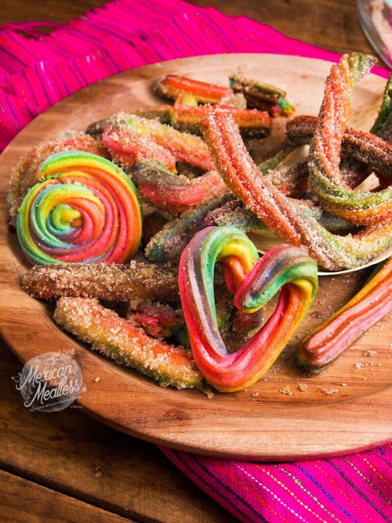 rainbow churros lisa frank party food